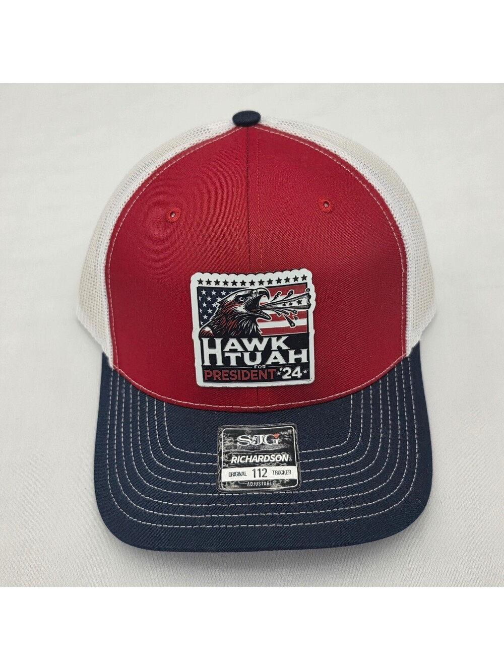 Richardson 112 Trucker Hat with Hawk Tuhah for President '24 Patch